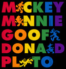 Boy's Mickey & Friends Rainbow Character Names T-Shirt