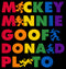 Boy's Mickey & Friends Rainbow Character Names T-Shirt