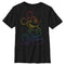 Boy's Mickey & Friends Mickey Mouse Rainbow Outline T-Shirt