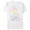 Men's Mickey & Friends Rainbow Mickey Mouse Outline T-Shirt