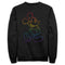 Men's Mickey & Friends Rainbow Mickey Mouse Outline Sweatshirt