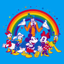 Boy's Mickey & Friends Groups All Here With Rainbow T-Shirt