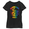 Girl's Mickey & Friends Fabulous Five Rainbow T-Shirt