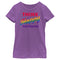 Girl's Mickey & Friends Think Happy Thoughts Rainbow T-Shirt