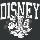 Women's Mickey & Friends Black and White Family Shot T-Shirt