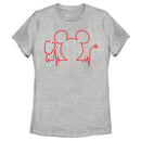 Women's Mickey & Friends Nurse Heartbeat T-Shirt