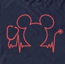 Men's Mickey & Friends Nurse Heartbeat T-Shirt