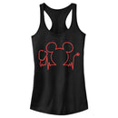 Junior's Mickey & Friends Nurse Heartbeat Racerback Tank Top