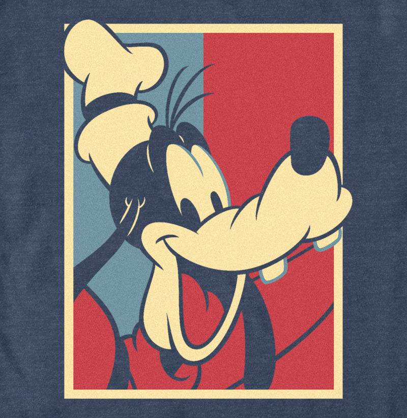 Men's Mickey & Friends Red White and Goofy T-Shirt