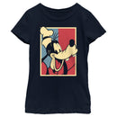 Girl's Mickey & Friends Red White and Goofy T-Shirt