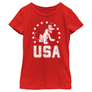 Girl's Mickey & Friends Patriotic Pluto T-Shirt