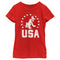 Girl's Mickey & Friends Patriotic Pluto T-Shirt