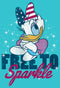 Girl's Mickey & Friends Daisy Duck Free To Sparkle T-Shirt