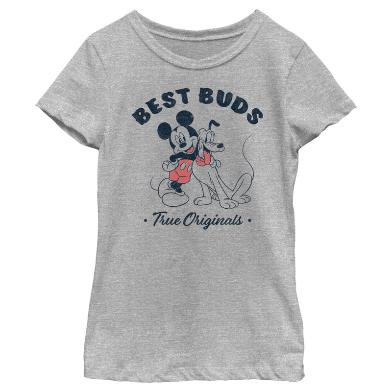 Girl's Mickey & Friends Distressed True Originals T-Shirt