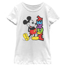 Girl's Mickey & Friends Retro Character Name T-Shirt