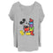 Junior's Mickey & Friends Retro Character Name T-Shirt