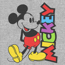 Junior's Mickey & Friends Retro Character Name T-Shirt