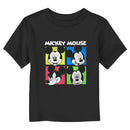 Toddler's Mickey & Friends Color Block Faces T-Shirt