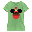 Girl's Mickey & Friends Mickey Mouse Celebrate Silhouette T-Shirt