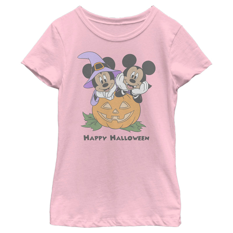 Girl's Mickey & Friends Halloween Vampire Mickey & Minnie T-Shirt