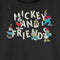 Junior's Mickey & Friends Distressed Retro Characters Sweatshirt