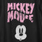 Women's Mickey & Friends Surprised Pink Logo Scoop Neck