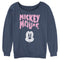 Junior's Mickey & Friends Surprised Pink Logo Sweatshirt