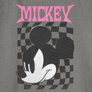 Junior's Mickey & Friends Angry Checker Logo Sweatshirt