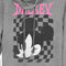 Junior's Mickey & Friends Angry Checker Logo Cowl Neck Sweatshirt