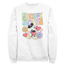 Men's Mickey & Friends Groovy Hearts and Smilies Logo Sweatshirt