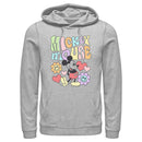 Men's Mickey & Friends Groovy Hearts and Smilies Logo Pull Over Hoodie