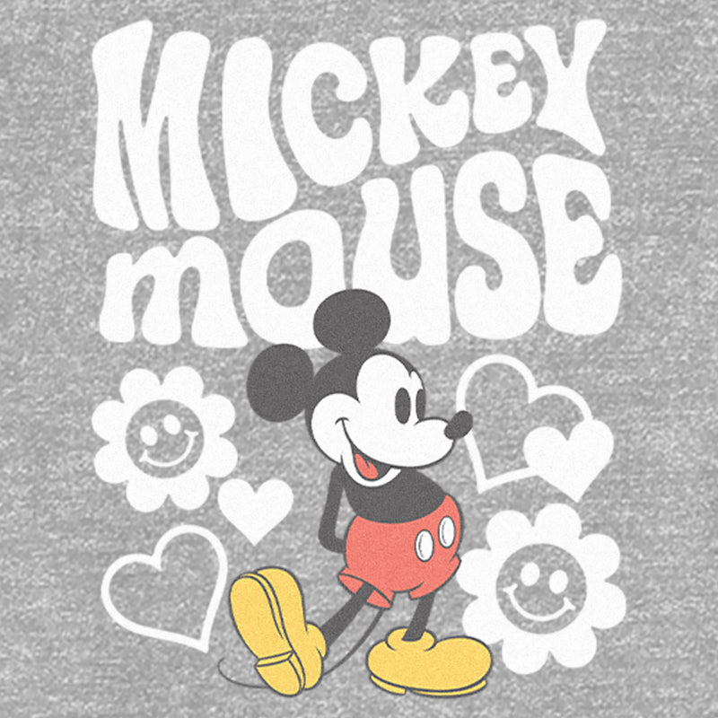 Toddler's Mickey & Friends Groovy Hearts and Flowers T-Shirt