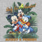Junior's Mickey & Friends Ready For Adventure Tropical Group Sweatshirt
