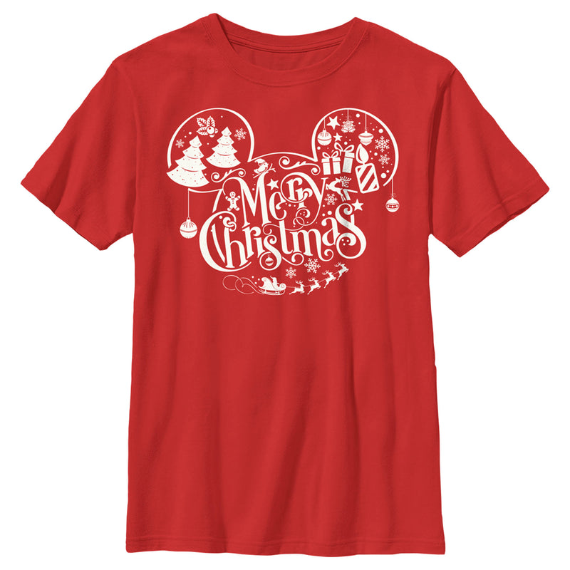 Boy's Mickey & Friends Mickey and Friends Mousey Christmas T-Shirt