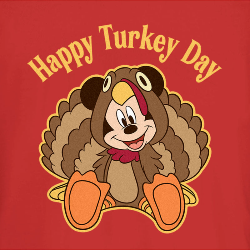 Junior's Mickey & Friends Happy Turkey Day T-Shirt