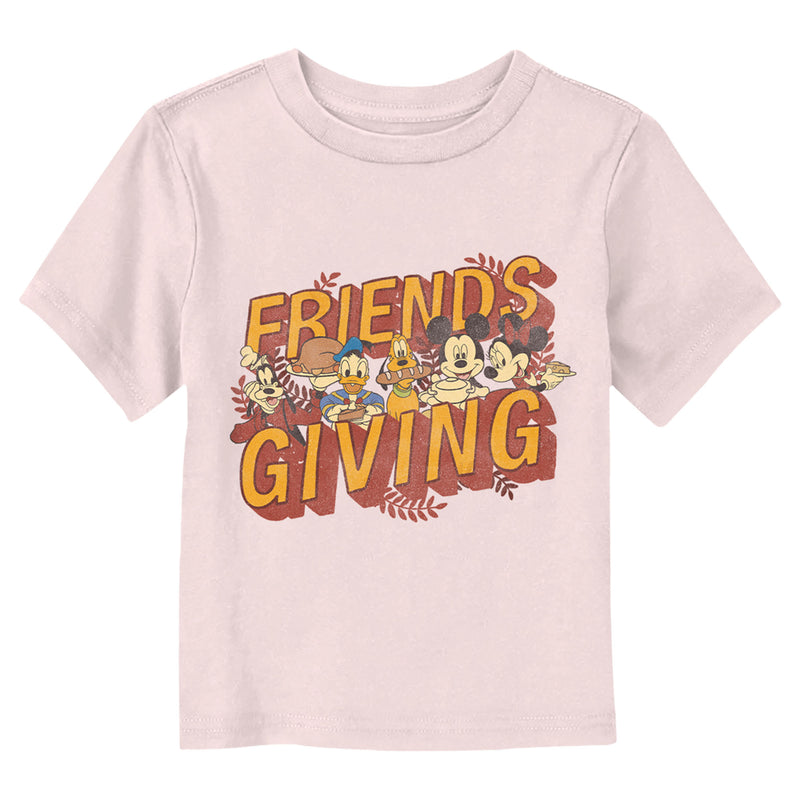 Toddler's Mickey & Friends Thanksgiving Group T-Shirt