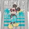 Boy's Mickey & Friends Distressed Palm Tree Scene Mickey T-Shirt