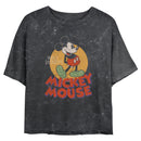 Junior's Mickey & Friends Retro Distressed Spotlight T-Shirt