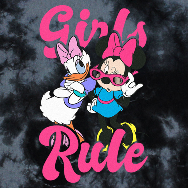 Junior's Mickey & Friends Retro Daisy and Minnie Girls Rule T-Shirt