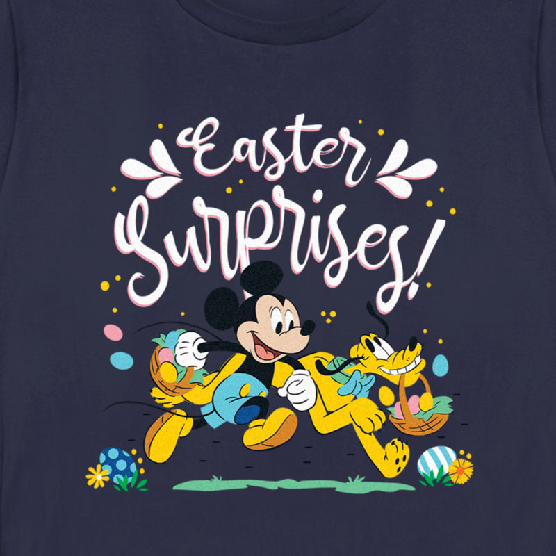 Women's Mickey & Friends Easter Surprises Mousey and Pluto T-Shirt