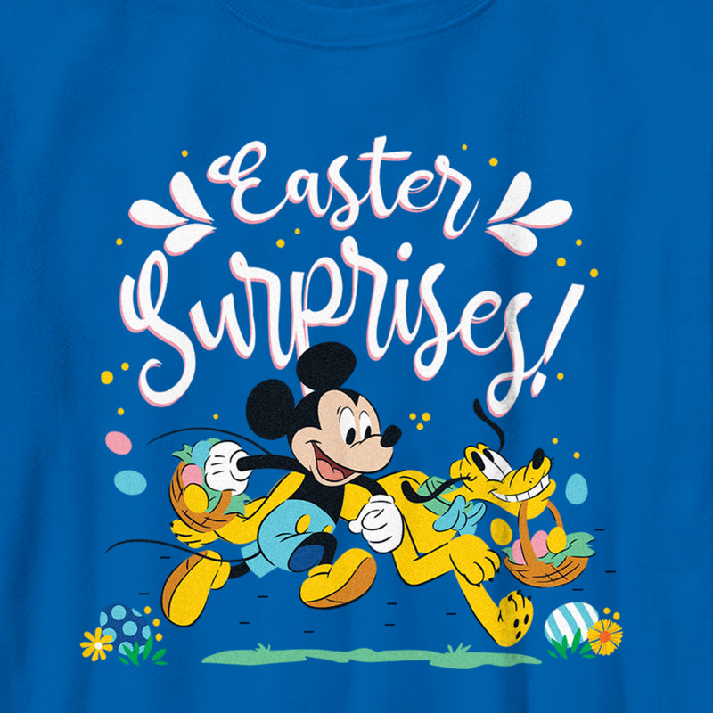 Boy's Mickey & Friends Easter Surprises Mousey and Pluto T-Shirt