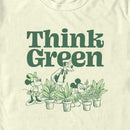 Men's Mickey & Friends Green Think Plant Lovers T-Shirt