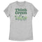 Women's Mickey & Friends Green Think Plant Lovers T-Shirt