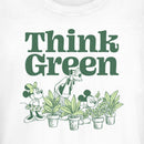 Junior's Mickey & Friends Green Think Plant Lovers T-Shirt