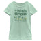 Girl's Mickey & Friends Green Think Plant Lovers T-Shirt