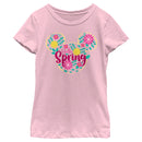 Girl's Mickey & Friends Hello Spring Logo T-Shirt