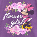 Girl's Minnie Mouse Floral Rose Frame T-Shirt