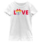 Girl's Minnie Mouse Rainbow Fade Love Bow T-Shirt