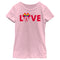 Girl's Minnie Mouse Rainbow Love Bow T-Shirt