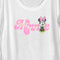 Women's Minnie Mouse Distressed Retro Logo Scoop Neck